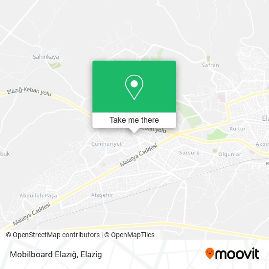 Mobilboard Elazığ map