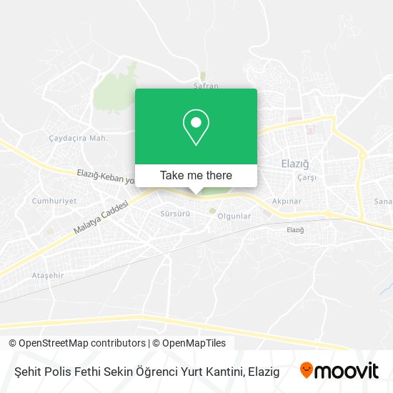 Şehit Polis Fethi Sekin Öğrenci Yurt Kantini map