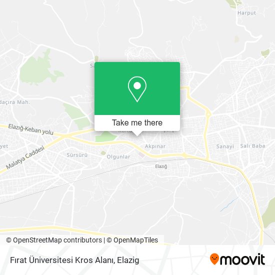 Fırat Üniversitesi Kros Alanı map