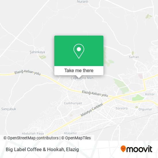 Big Label Coffee & Hookah map