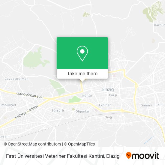 Fırat Üniversitesi Veteriner Fakültesi Kantini map