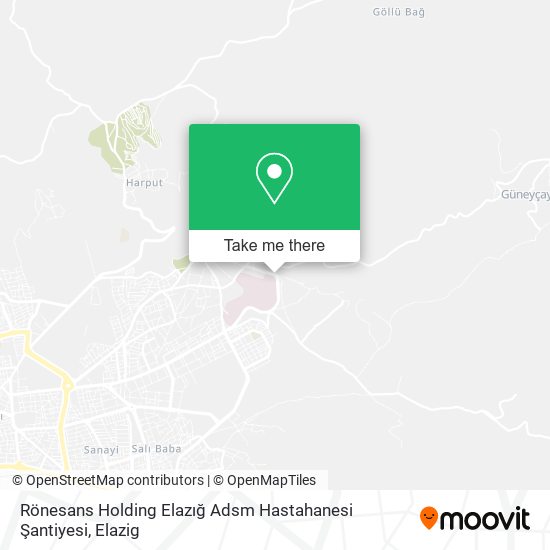 Rönesans Holding Elazığ Adsm Hastahanesi Şantiyesi map