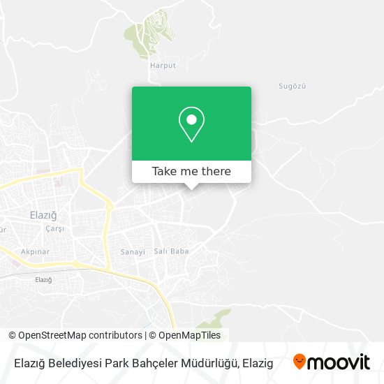 Elazığ Belediyesi Park Bahçeler Müdürlüğü map