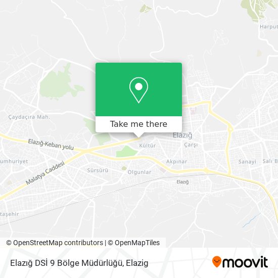 Elazığ DSİ 9 Bölge Müdürlüğü map