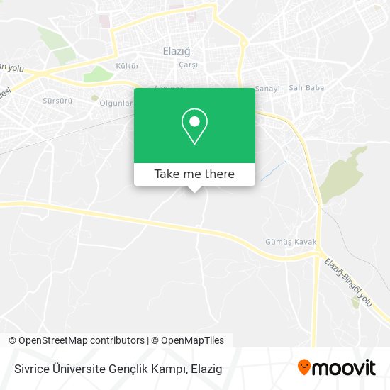 Sivrice Üniversite Gençlik Kampı map