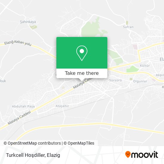 Turkcell Hoşdiller map