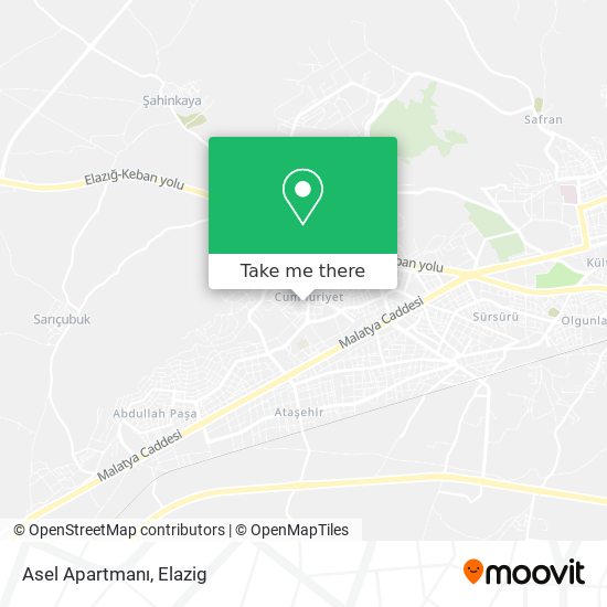 Asel Apartmanı map