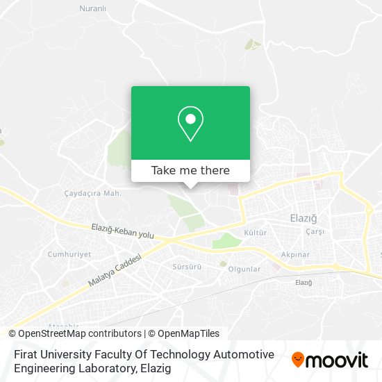 Firat University Faculty Of Technology Automotive Engineering Laboratory map