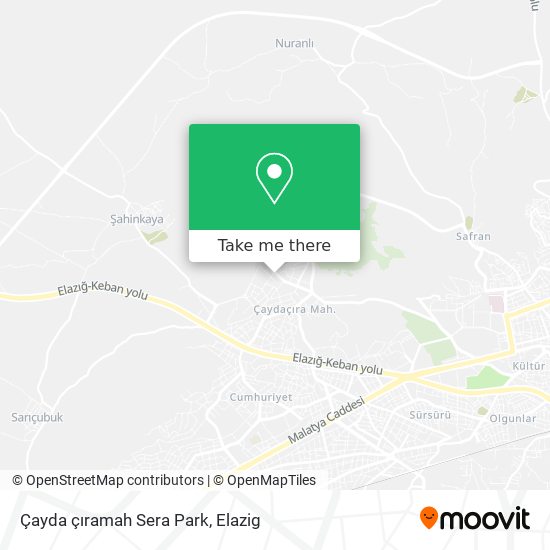 Çayda çıramah Sera Park map