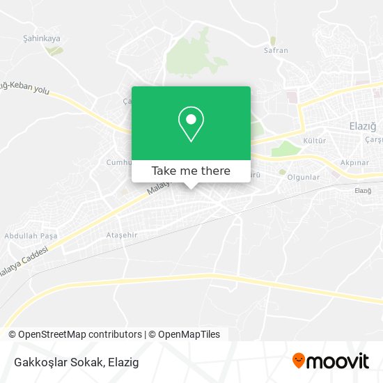 Gakkoşlar Sokak map