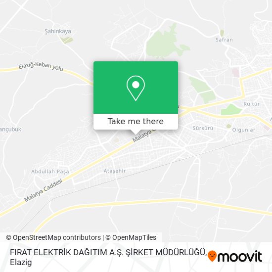 FIRAT ELEKTRİK DAĞITIM A.Ş. ŞİRKET MÜDÜRLÜĞÜ map