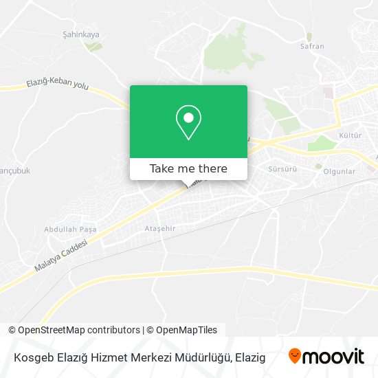 Kosgeb Elazığ Hizmet Merkezi Müdürlüğü map