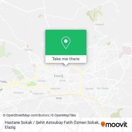 Hastane Sokak / Şehit Astsubay Fatih Özmen Sokak map