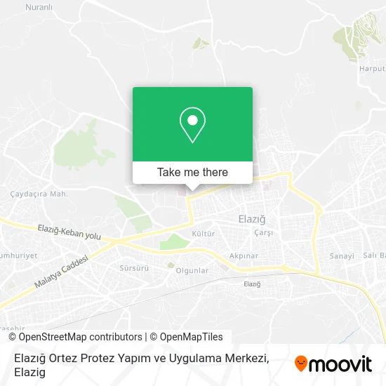 Elazığ Ortez Protez Yapım ve Uygulama Merkezi map