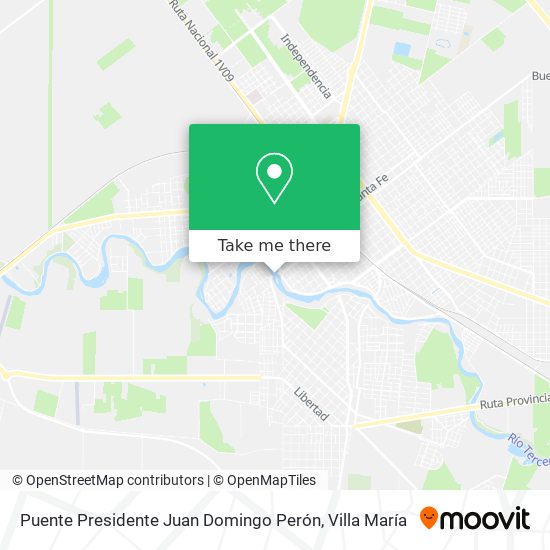 Puente Presidente Juan Domingo Perón map