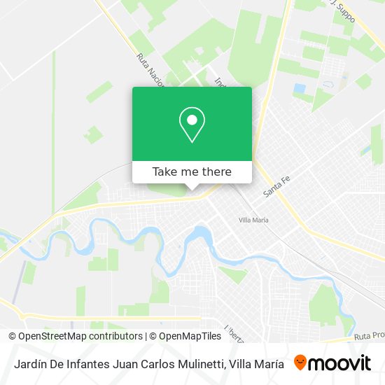 Mapa de Jardín De Infantes Juan Carlos Mulinetti