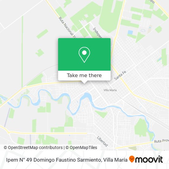 Mapa de Ipem N° 49 Domingo Faustino Sarmiento