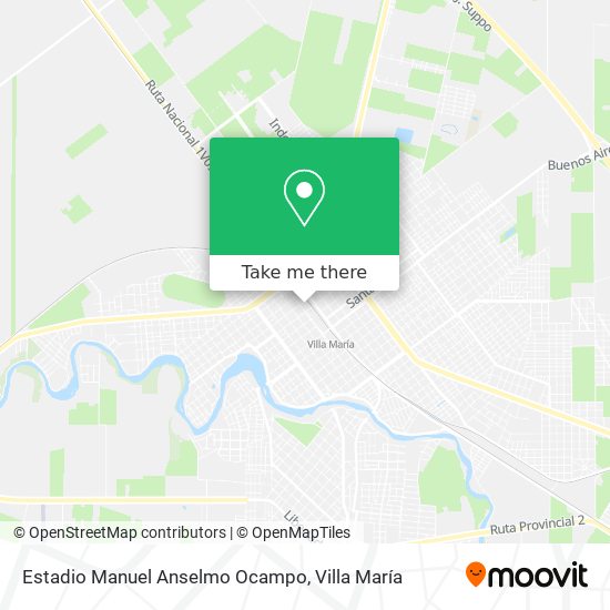 Mapa de Estadio Manuel Anselmo Ocampo