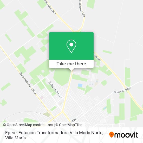Epec - Estación Transformadora Villa María Norte map