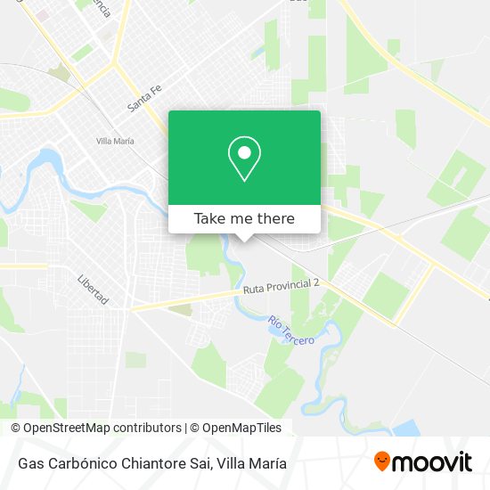 Mapa de Gas Carbónico Chiantore Sai