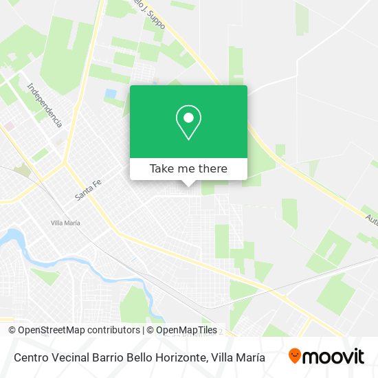 Centro Vecinal Barrio Bello Horizonte map