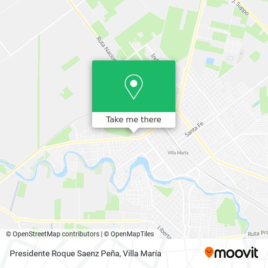 Mapa de Presidente Roque Saenz Peña