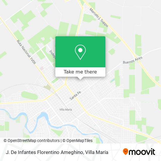 J. De Infantes Florentino Ameghino map