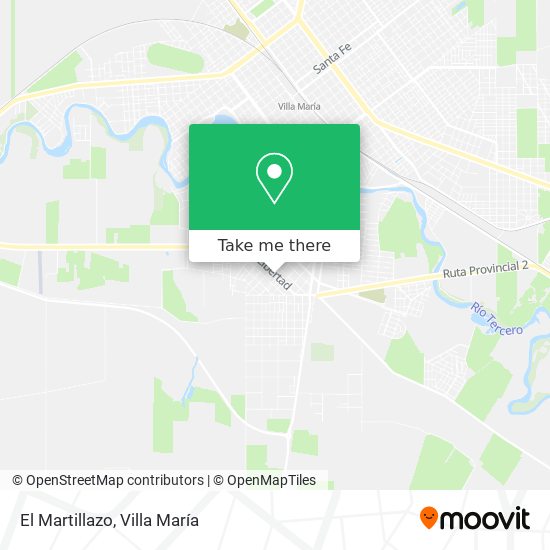 El Martillazo map