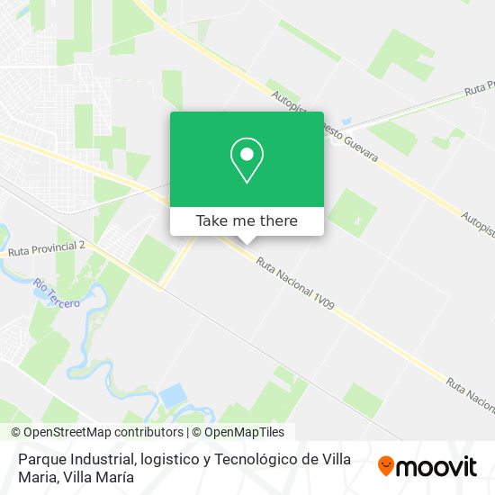 Parque Industrial, logistico y Tecnológico de Villa Maria map