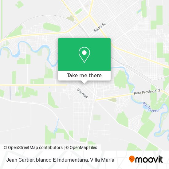 Jean Cartier, blanco E Indumentaria map