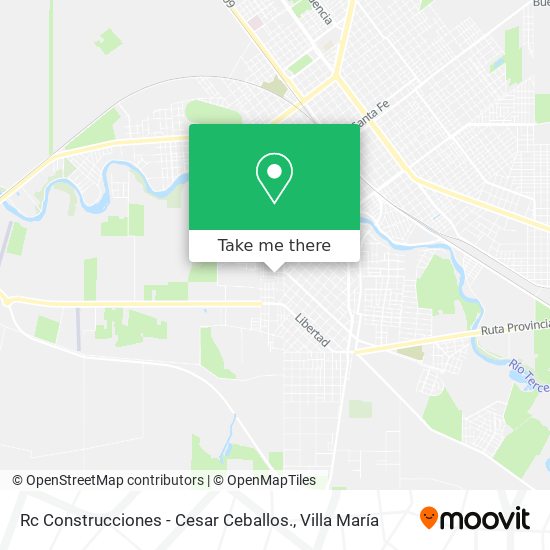 Mapa de Rc Construcciones - Cesar Ceballos.