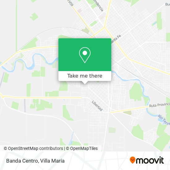 Mapa de Banda Centro
