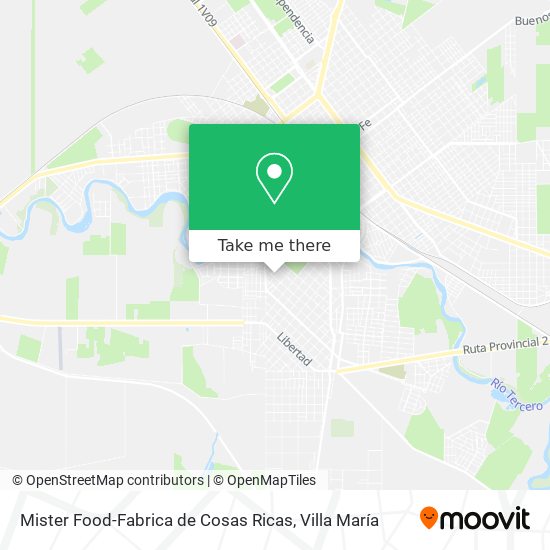 Mapa de Mister Food-Fabrica de Cosas Ricas