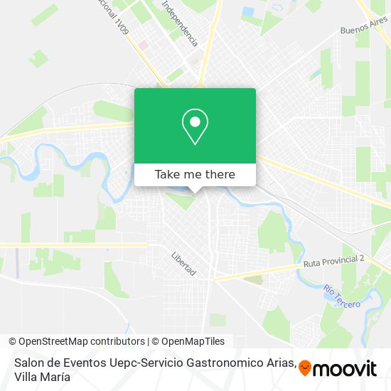 Mapa de Salon de Eventos Uepc-Servicio Gastronomico Arias