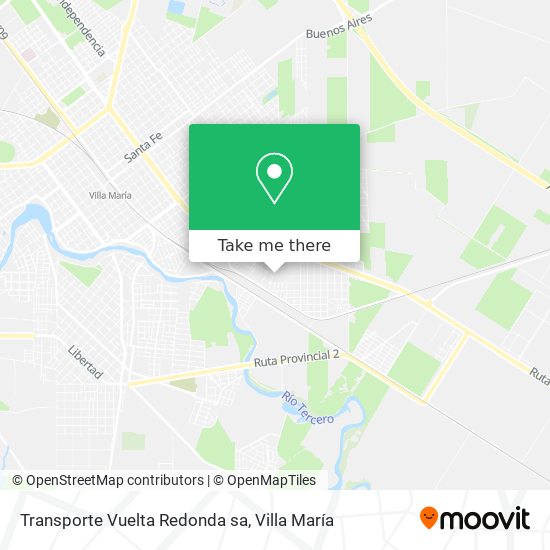 Transporte Vuelta Redonda sa map