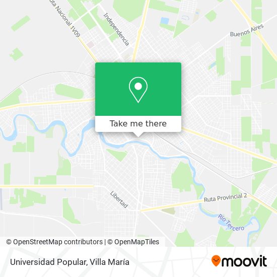 Universidad Popular map