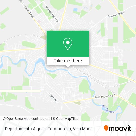 Departamento Alquiler Termporario map
