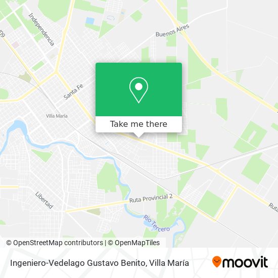 Ingeniero-Vedelago Gustavo Benito map