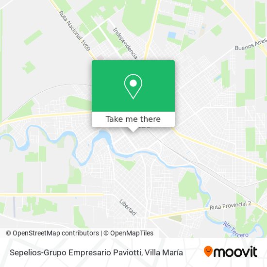 Sepelios-Grupo Empresario Paviotti map