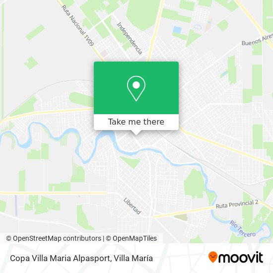 Mapa de Copa Villa Maria Alpasport