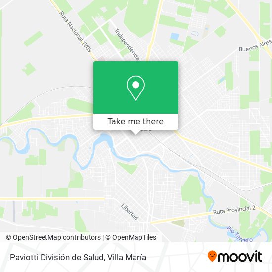 Paviotti División de Salud map