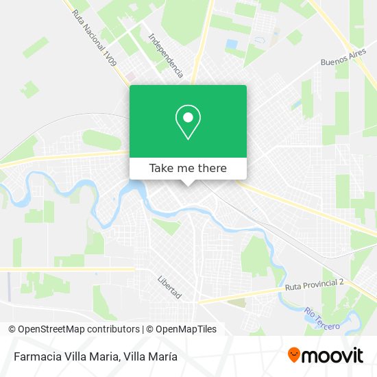 Mapa de Farmacia Villa Maria