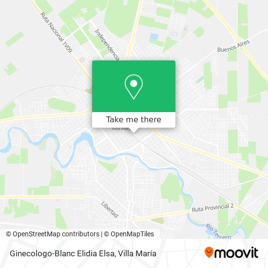 Ginecologo-Blanc Elidia Elsa map