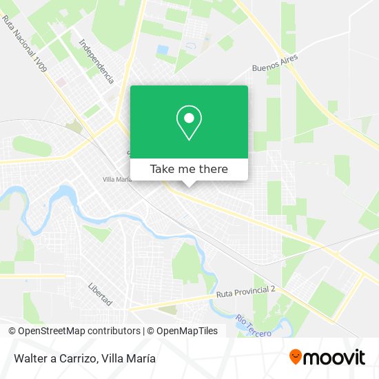 Walter a Carrizo map