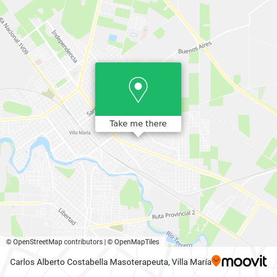 Mapa de Carlos Alberto Costabella Masoterapeuta