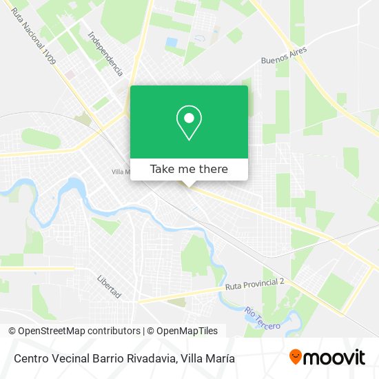 Centro Vecinal Barrio Rivadavia map