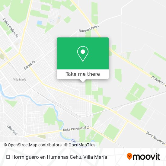 Mapa de El Hormiguero en Humanas Cehu