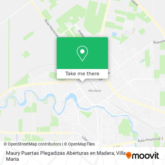 Maury Puertas Plegadizas Aberturas en Madera map