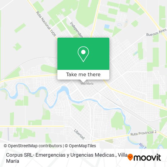 Corpus SRL- Emergencias y Urgencias Medicas. map