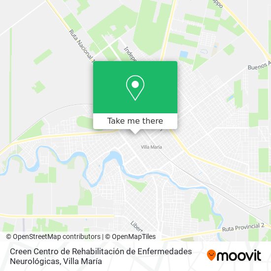 Mapa de Creen Centro de Rehabilitación de Enfermedades Neurológicas